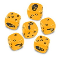 Zombicide - Yellow Dice Würfel-Set (6 Stk)